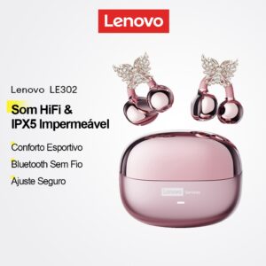 Fones Bluetooth Lenovo LE302 IPX5 Esporte