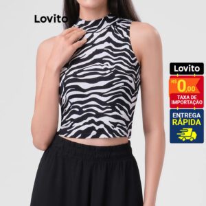 Regata Feminina Estampa Zebra Viscose