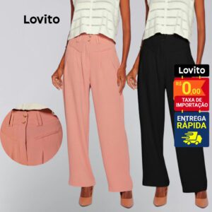 Calça Alfaiataria Feminina Reta Duna