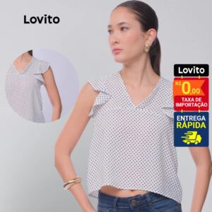 Regata Feminina Poá LB614 - Estampa Bolinhas