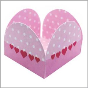 50 forminhas 4 pétalas BEBÊ 2 ROSA para doces, bombom de chocolate brigadeiros festas temáticas e festas de aniversários