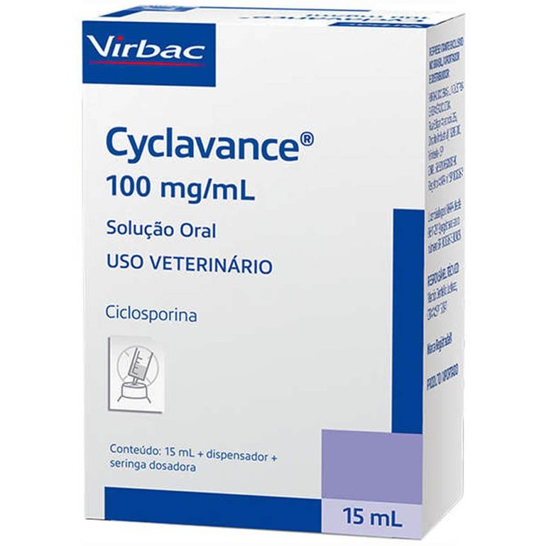 Cyclavance - Tratamento Dermatite C?es 15ml 1 Cyclavance - Tratamento Dermatite Cães 15ml