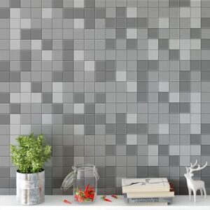 Papel de Parede Adesivo Cinza 3m x 0,40m