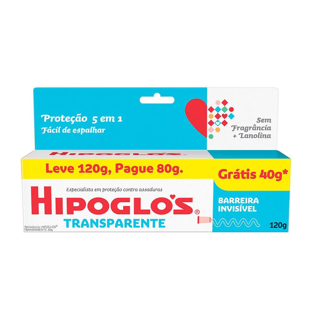 Creme Prevenção Assaduras Bebê Hipoglós 120g 1 Hipoglós Transparente Creme Preventivo Contra Assaduras 120g