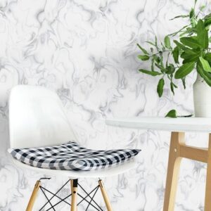 Papel de Parede Vinílico Estilo Azulejo Branco