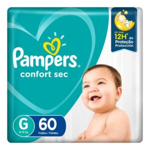 Fralda Pampers Confort Sec Tamanho G 60