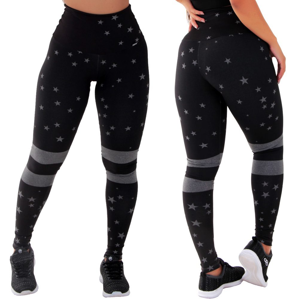 Legging Cintura Alta Mescla Compress?o 1 Legging Cintura Alta Mescla Compressão