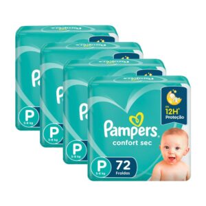 Fraldas Pampers Confort Sec Tamanho P 72