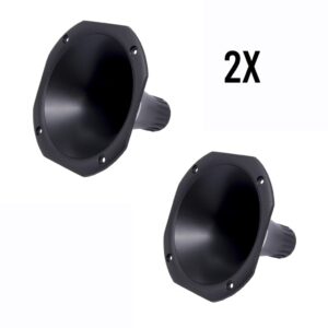 Kit 2 Cornetas Curta Para Driver Corneta D250x D200 D250 Caixa Trio Redonda Lc 14-50