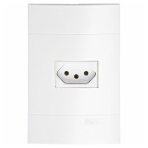 Conjunto Tomada 10A 2P+T 250V 4x2 Branco Lunare P/ Instalações Residenciais Schneider Sala/Quarto