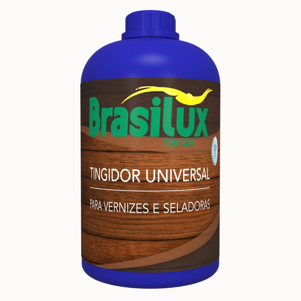 Tingidor Cor Mogno Madeira Brasilux 225ml 1 Tingidor Cor Mogno 225ml para Madeira Verniz e Seladora- Brasilux