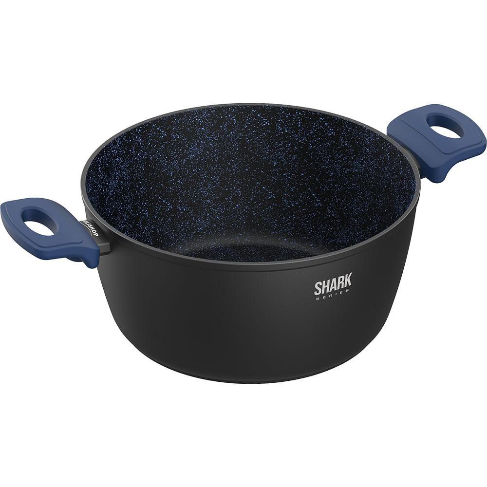 Panela Antiaderente Ichef Home 24cm Azul 1 Panela Antiaderente Ichef Home 24cm Azul