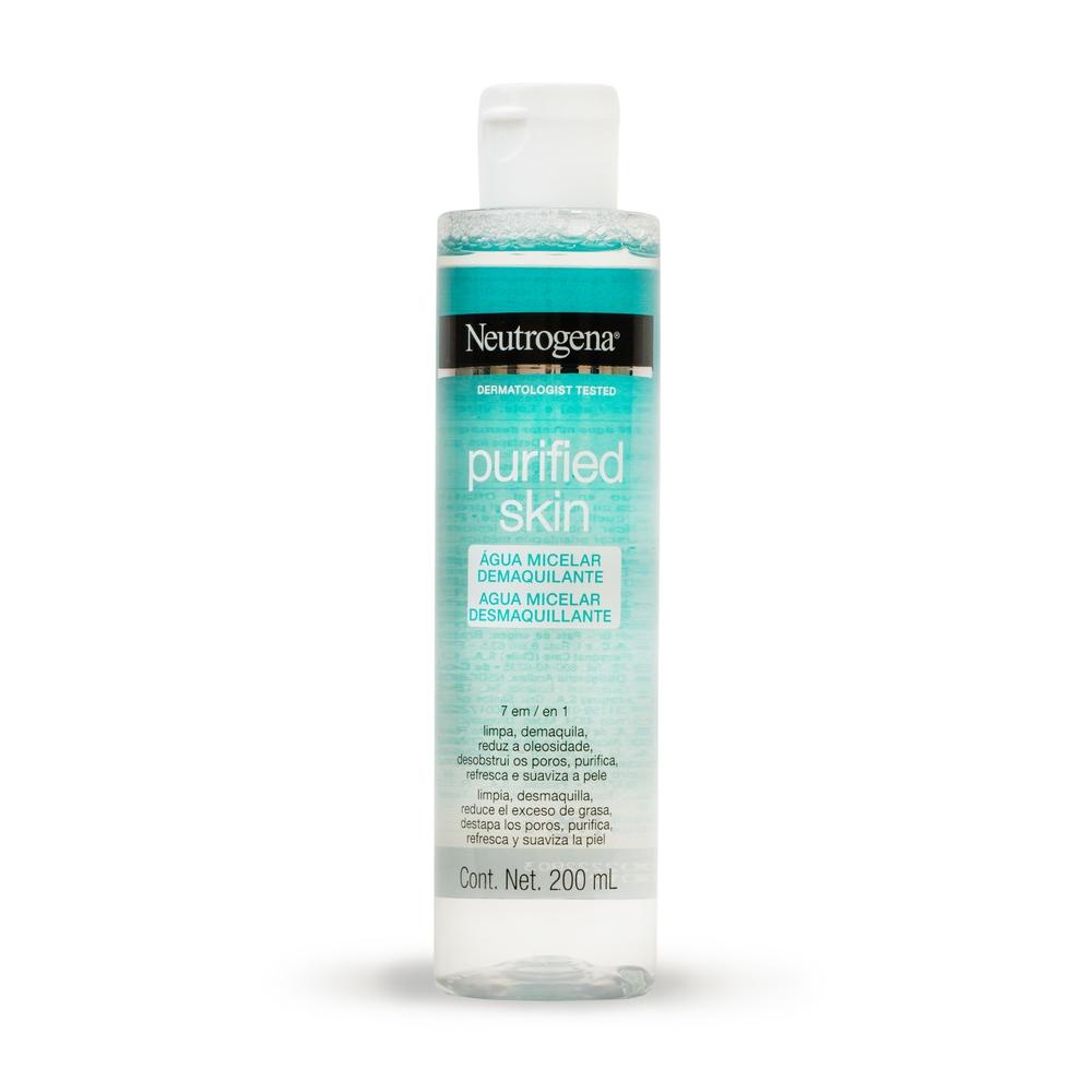 ?gua Micelar Neutrogena Purified 200ml 1 Água Micelar Neutrogena Purified 200ml