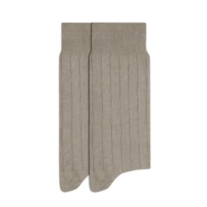 Meias Masculinas Caneladas Longas - Kit 2 Pares