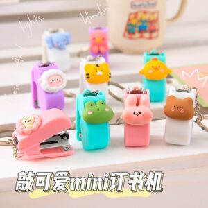 Mini Grampeador Portátil - Cores Sortidas