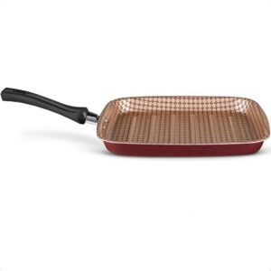 Panela Grill Bistequeira Antiaderente 1,1L Mta