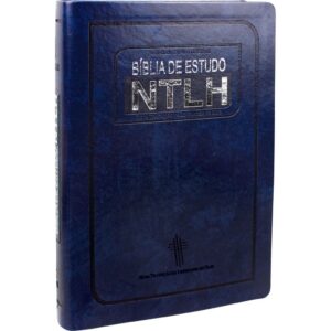 Bíblia de Estudo NTLH Capa Luxo Azul