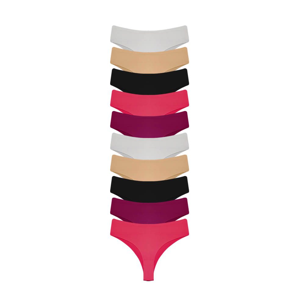 Calcinha Tanga Microfibra Feminina Sortida 1 Calcinha Tanga Microfibra Feminina Sortida