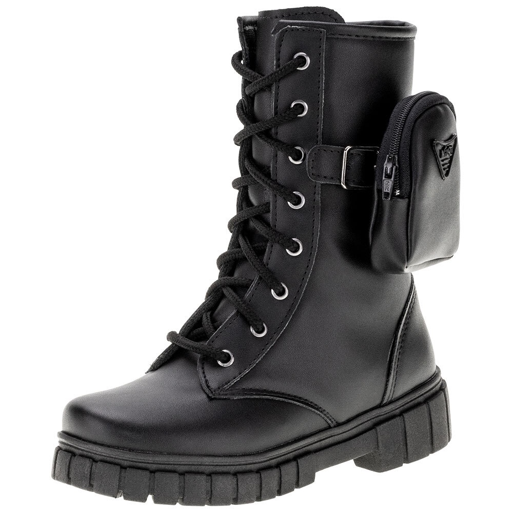 Bota Infantil Coturno Nilqi 1550 com Mini Bolsa - Conforto e Estilo 1 Bota Infantil Coturno Nilqi - 1550
