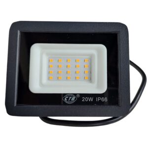 Refletor Led 20w Prova D Agua Ip66 Holofote Branco Frio