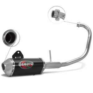 Escapamento Gemoto Racing 3 Trioval [Curva Cromada] Ybr 125 Factor 2009/15