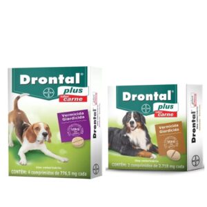 01 Drontal Plus 10kg 4 comp e 01 Drontal Plus 35kg 2 Comp. - Elanco