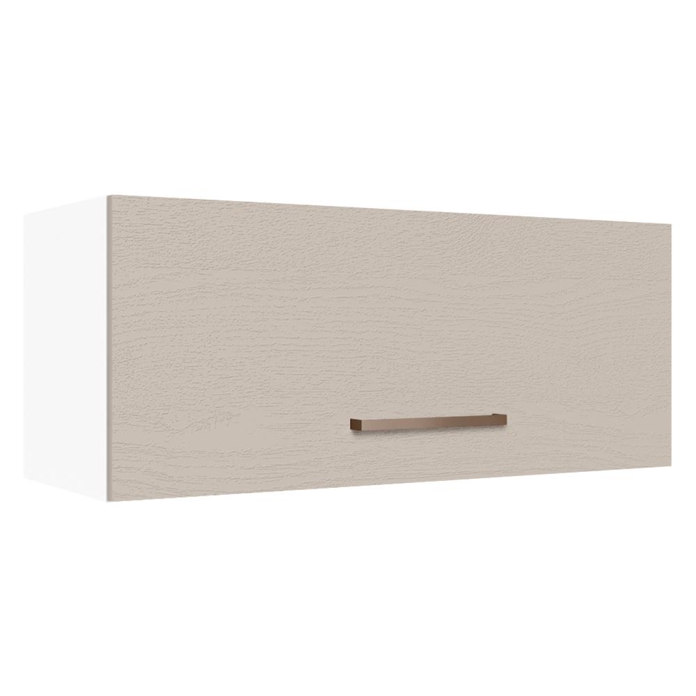Arm?rio A?reo Cozinha 80cm Branco Crema Madesa 1 Armário Aéreo Cozinha 80cm Branco Crema Madesa