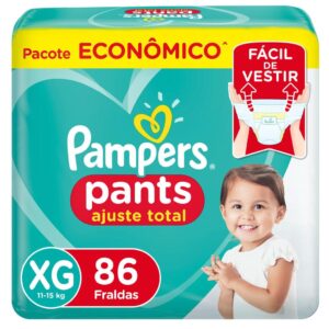 Fralda Pampers Ajuste Total XG 86 Unidades