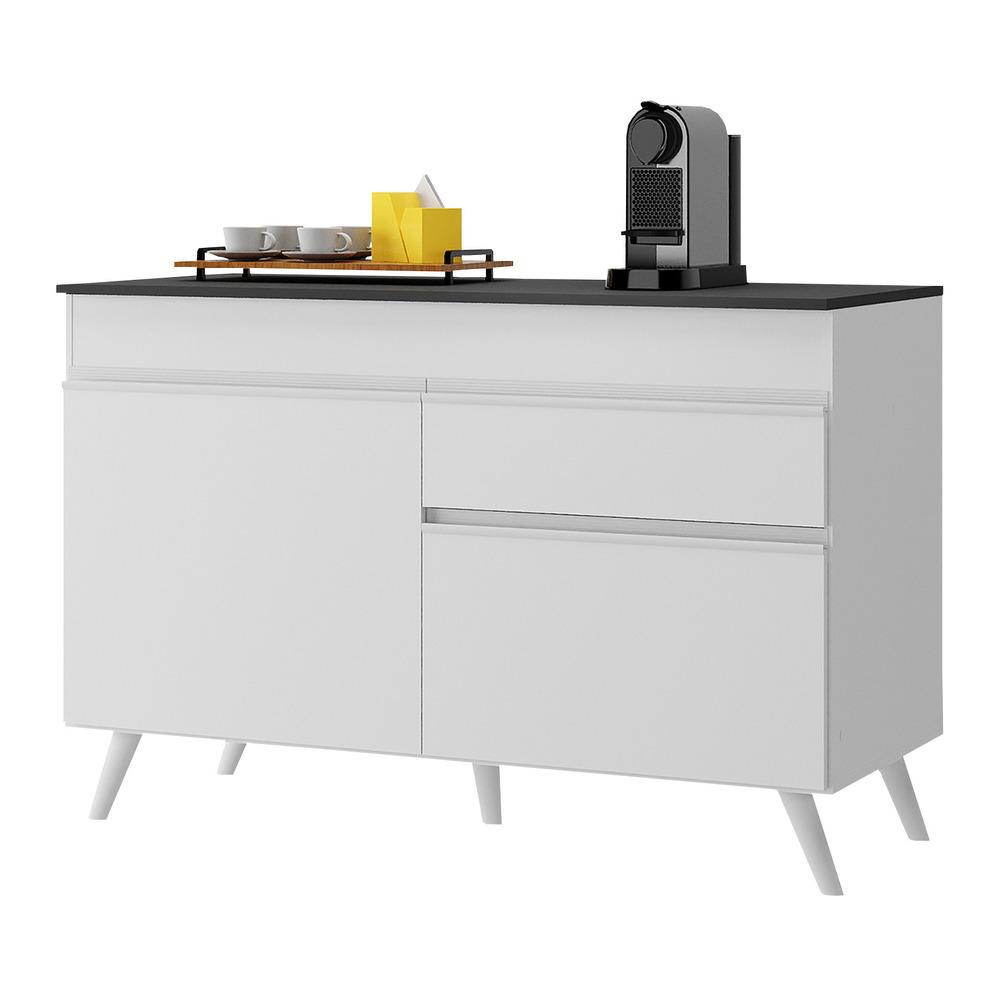 Balc?o Cozinha Gabinete Pia 120cm Branco 1 Balcão Cozinha Gabinete Pia 120 cm 2 Portas 1 Gaveta Veneza Multimóveis MP3680.891 Branco