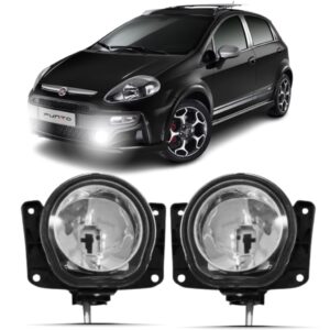 Par Farol Milha Fiat Punto T-jet 2007 2008 09 10 11 12 2013