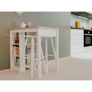 Bancada Cozinha Gourmet Ditália Com 2 Banquetas CD-1022
