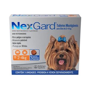 Nexgard Antipulgas E Carrapatos 2 A 4kg Com 3 Com Nex Gard P