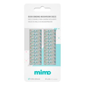 Disco Cogumelo para Caderno Inteligente Glitter Colorido Mimo - 24 mm - 20 Unids