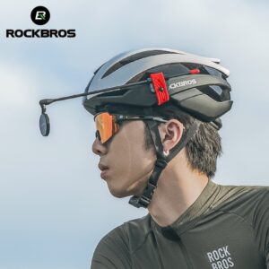 Capacete ROCKBROS 360 ° Espelhador Traseiro De Rotação Haste De Liga De Alumínio Leve Vista De Segurança Flexível Durável
