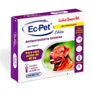 EC PET 4,02mL Chemitec Antipulgas e Carrapatos - Cães acima de 40Kg