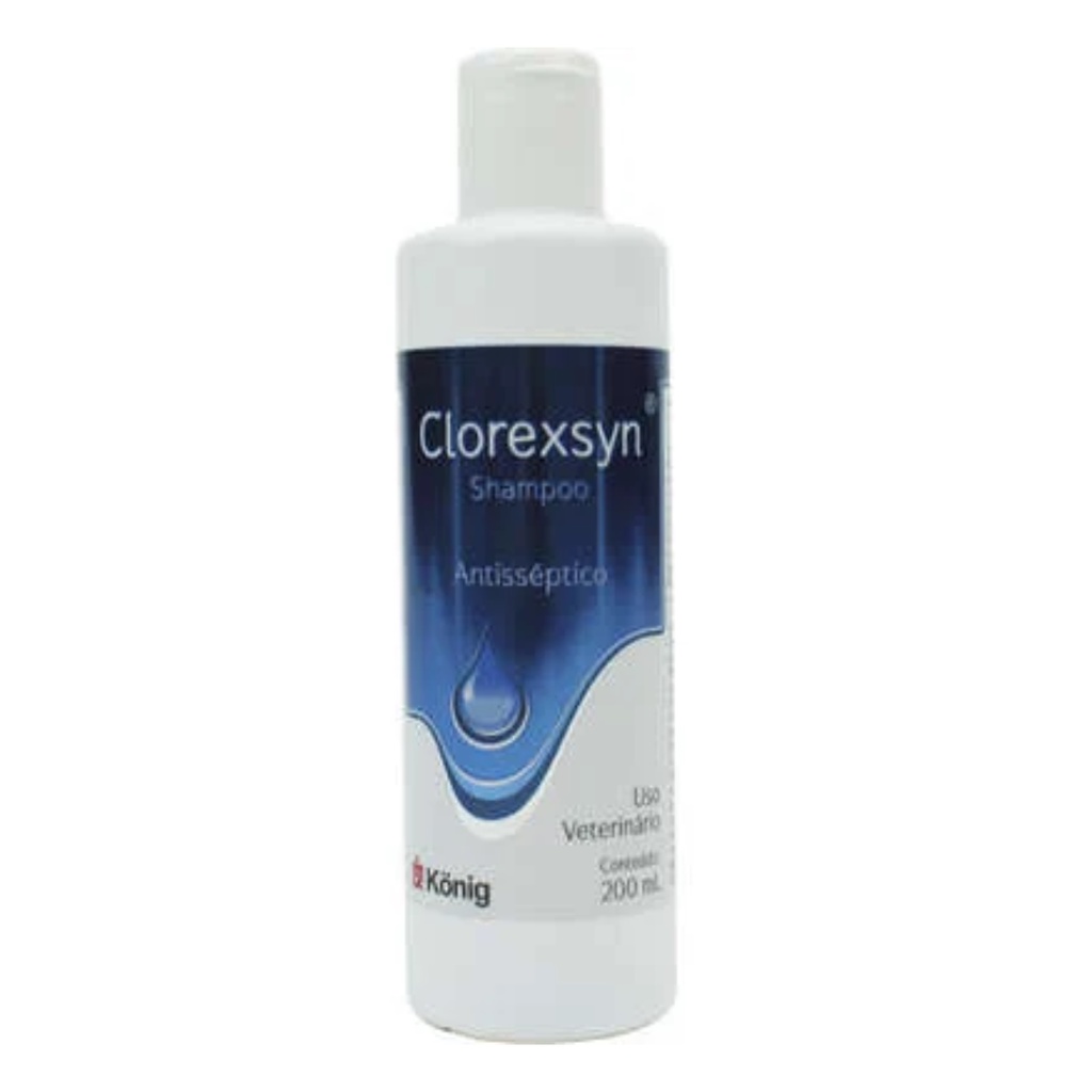 Shampoo Clorexsyn Antiss?ptico C?es Gatos 200ml 1 Shampoo Clorexsyn Antisséptico Cães Gatos 200ml
