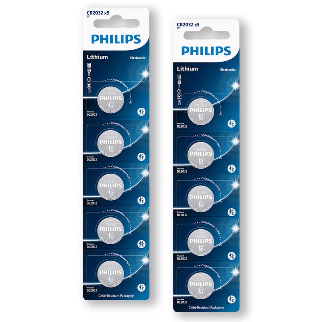 Pilhas CR2032 3V Philips - Kit 10 1 Pilhas CR2032 3V Philips - Kit 10