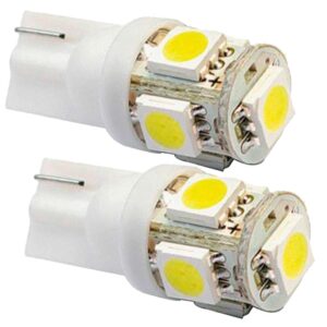 Par De Lâmpadas de Led Automotivas Caminhão T10 Pingo Pingao 24v Volts 5 Leds Luz Branca Para Carro