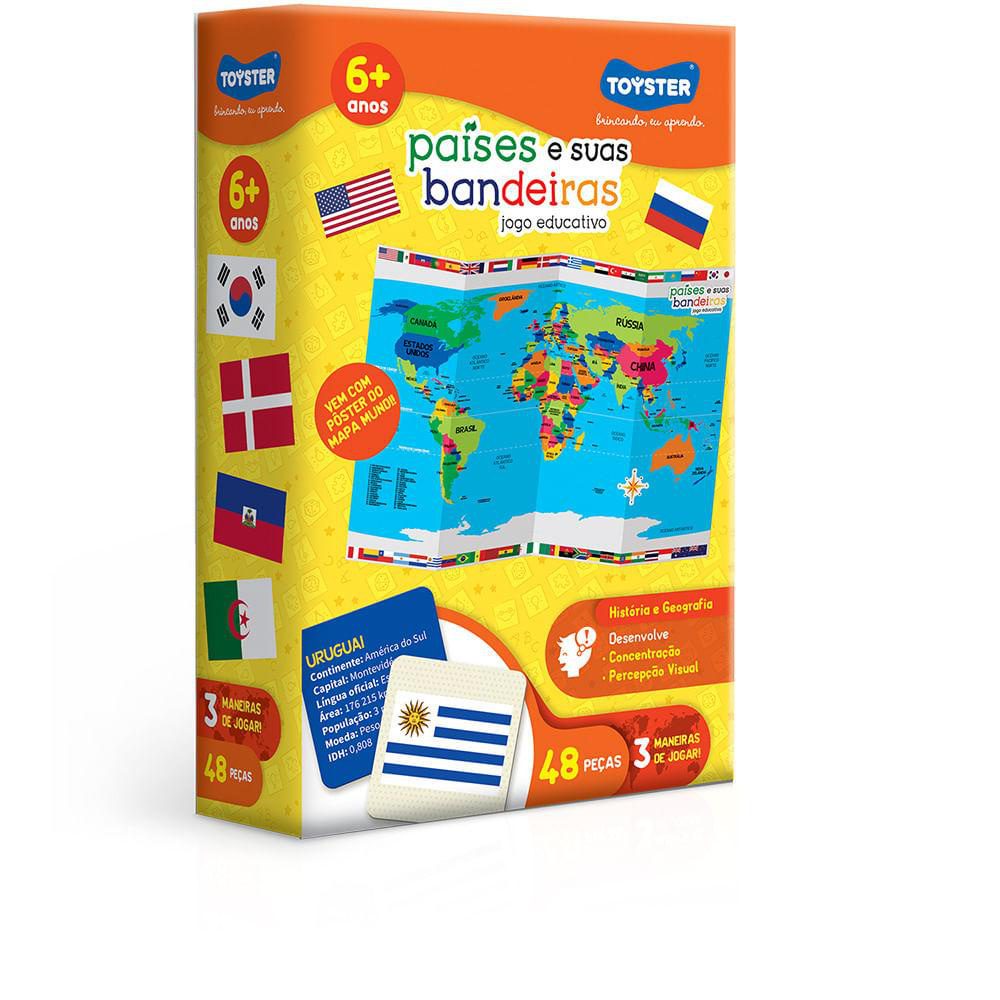 Jogo Educativo Países e Bandeiras 1 Jogo Educativo Países e Bandeiras