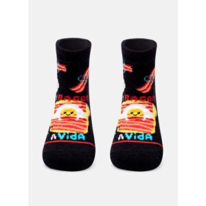 Meia Soquete Bebê Bacon Café da Manhã