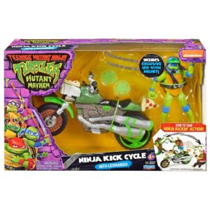 Veículo Ninja Kick Cycle Leonardo - Tartarugas Ninja