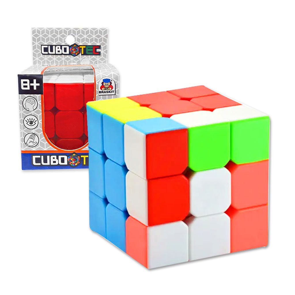 Cubo M?gico 3x3x3 Braskit Original 1 Cubo Mágico 3x3x3 Braskit Original