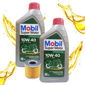 Troca de Óleo Fz25 250 Abs / Lander 250 / Teneré 250 / Fazer 250 Mobil 10w40 + Filtro C/ Oring