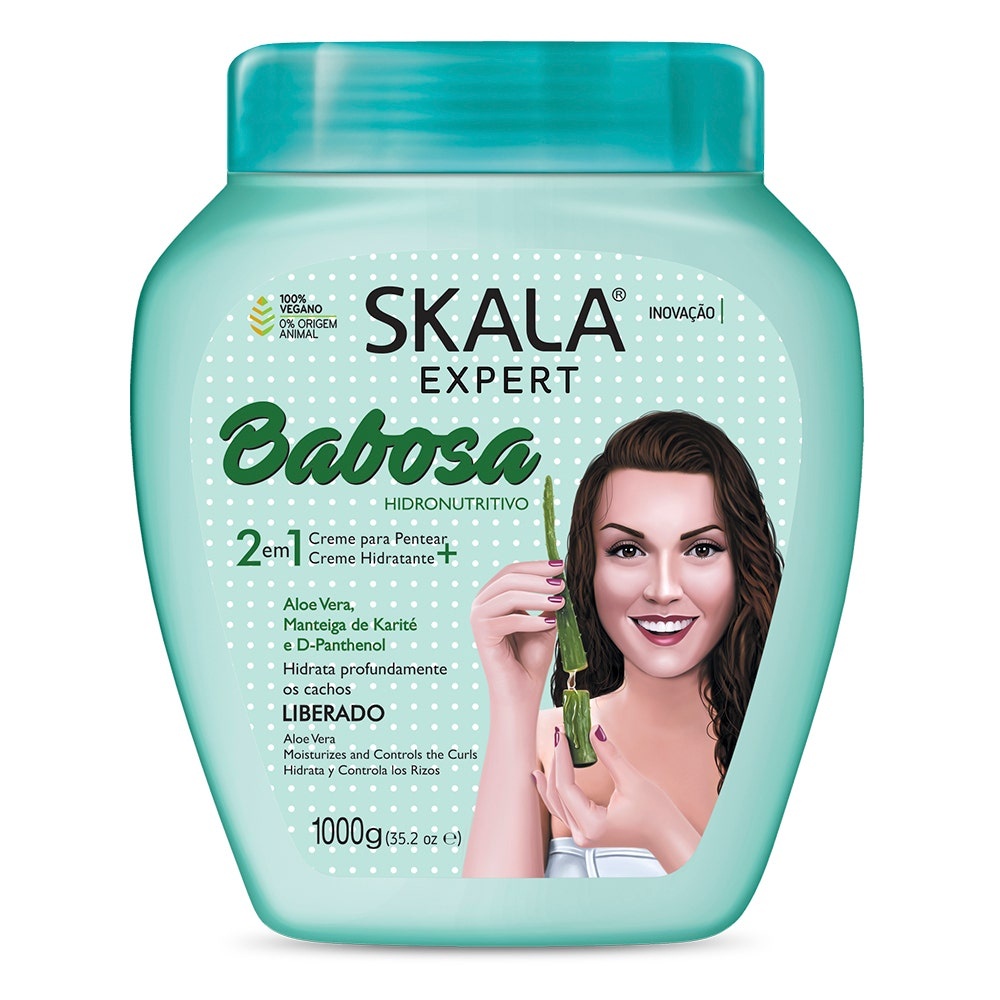 Creme Babosa Skala 1kg - Hidrata??o Profunda 1 Creme De Tratamento Skala Babosa 1Kg