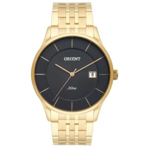 Relógio Orient Masculino Dourado Slim