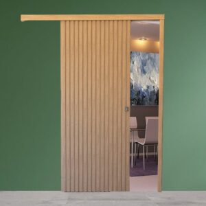 Porta Correr Madeira Ripada 210x82cm Casablanca