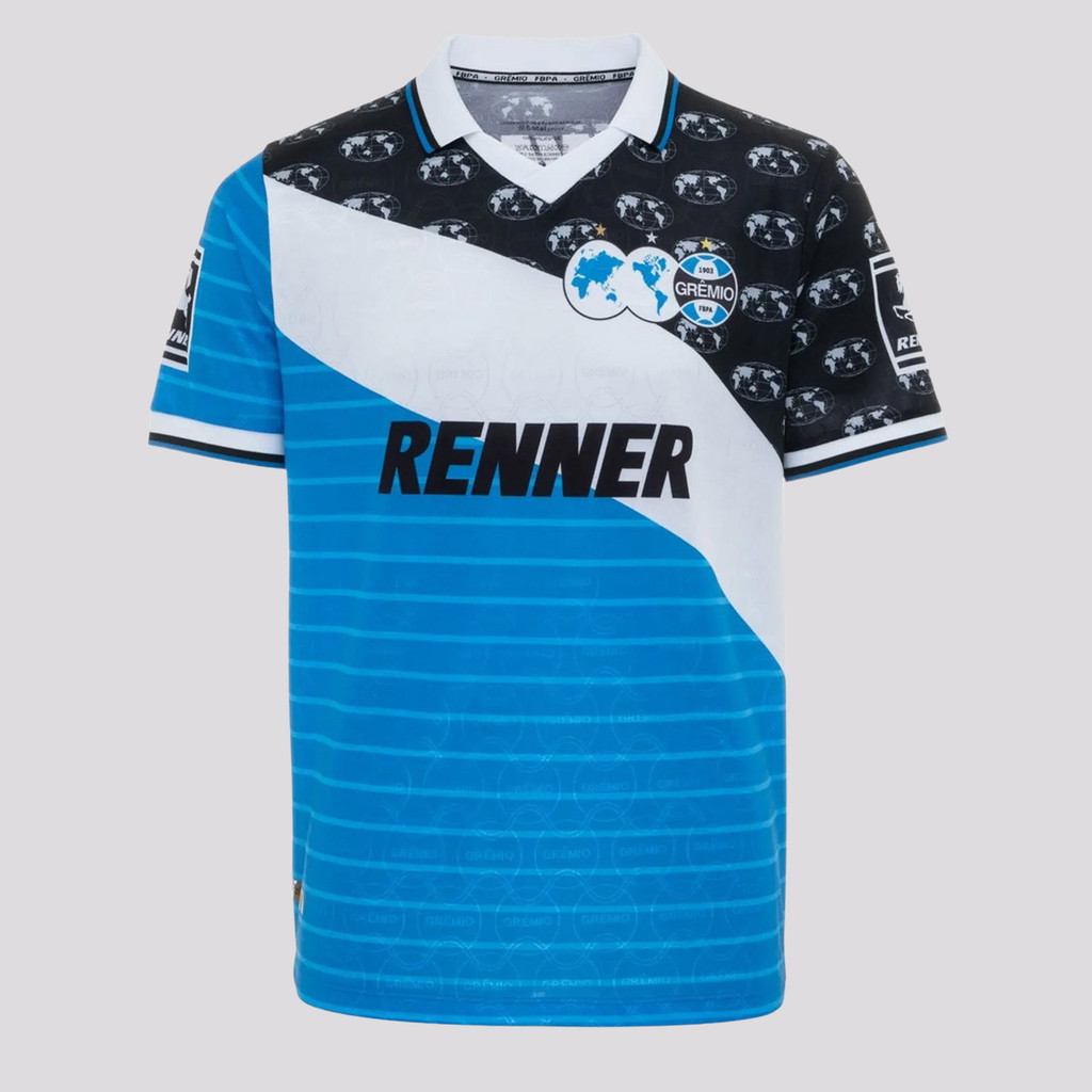 Camisa Grêmio Retrô 1996 Negresco - Azul 1 Camisa Grêmio Retrô 1996 Negresco - Azul