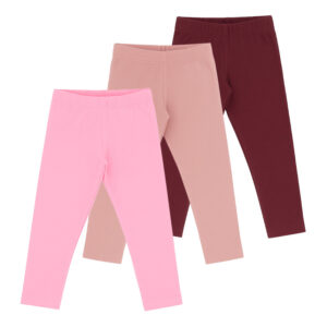 Leggings Infantis Coloridas - Kit 3 Peças 01 a 08
