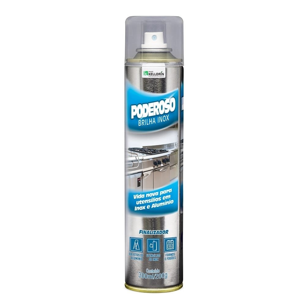 Limpador Inox Brilha - 300ml - Aerosol 1 Limpador Inox Brilha - 300ml - Aerosol