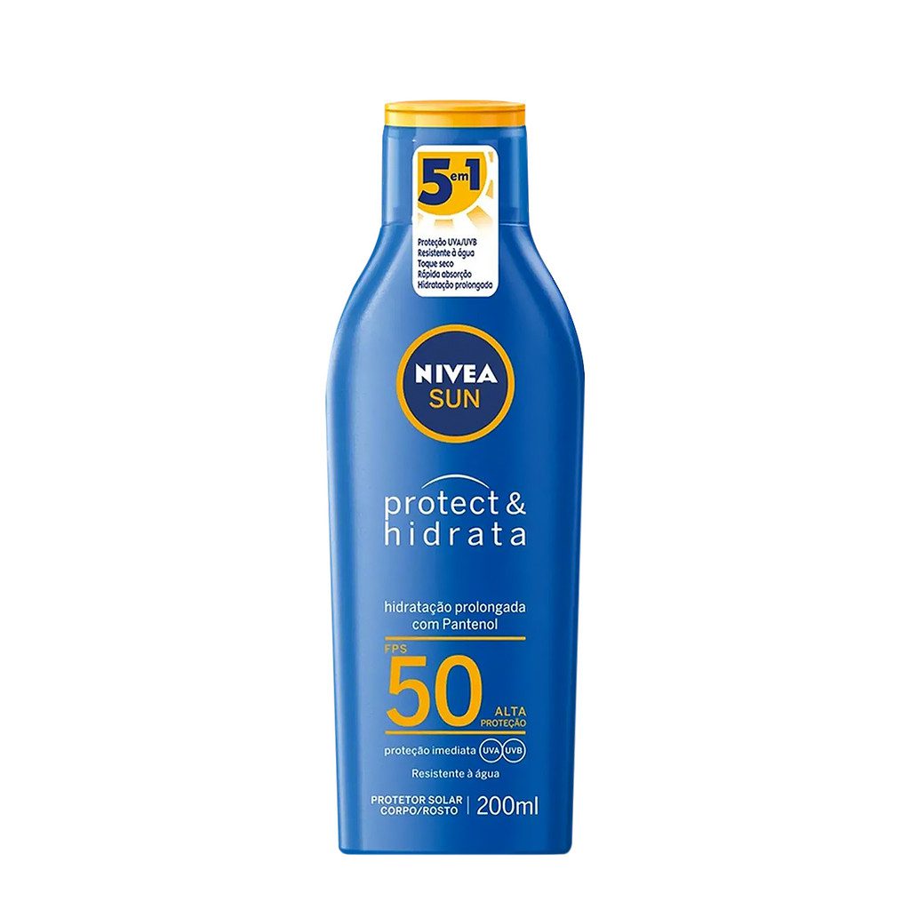 Protetor Solar Nivea FPS 50 200ml 1 Protetor Solar Nivea FPS 50 200ml